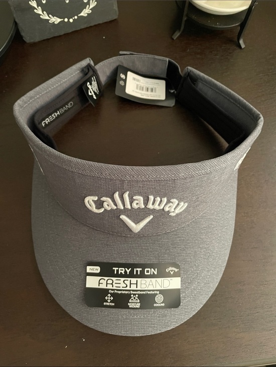 Callaway Other - NWT Callaway Gray Men’s Golf Visor with FreshBand